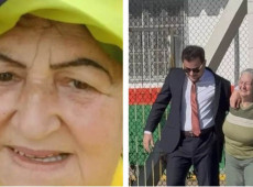 F&aacute;tima, em janeiro de 2023, e hoje deixando a penitenci&aacute;ria visivelmente emocionada e acompanhada de seus advogados