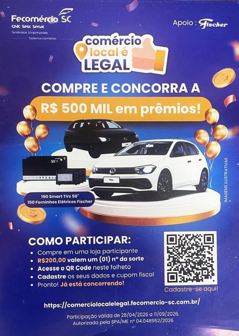 No Qrcode deste cartaz &eacute; poss&iacute;vel participar da campanha da Fecom&eacute;rcio