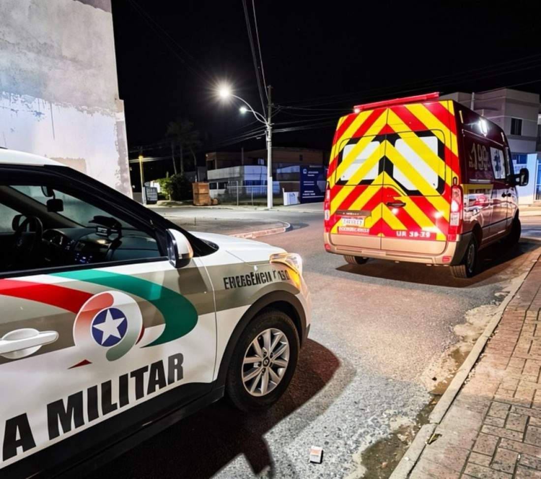 Bombeiros voluntários e PM atenderam à ocorrência
