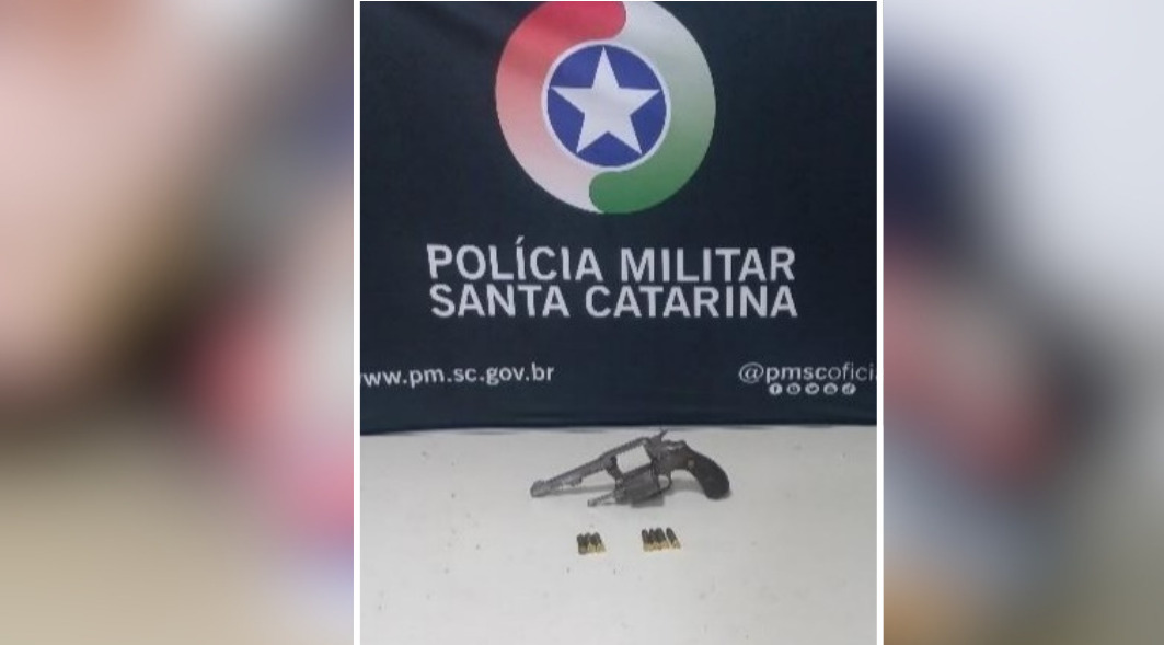 Arma utilizada no crime foi apreendida pela Polícia Militar