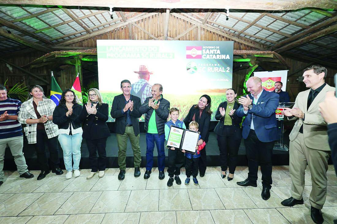 O governador Jorginho no lançamento do programa em Canoinhas