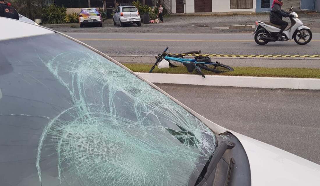 Ciclista morreu antes da chegada do socorro