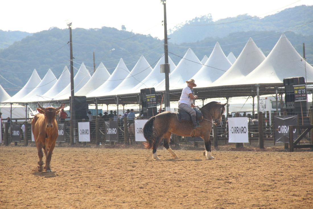 Provas campeiras no 42º Rodeio do CTG Coração do Vale