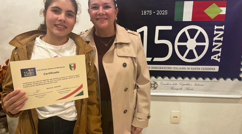 Concurso foi promovido pelo Lira Circolo Italiano di Blumenau