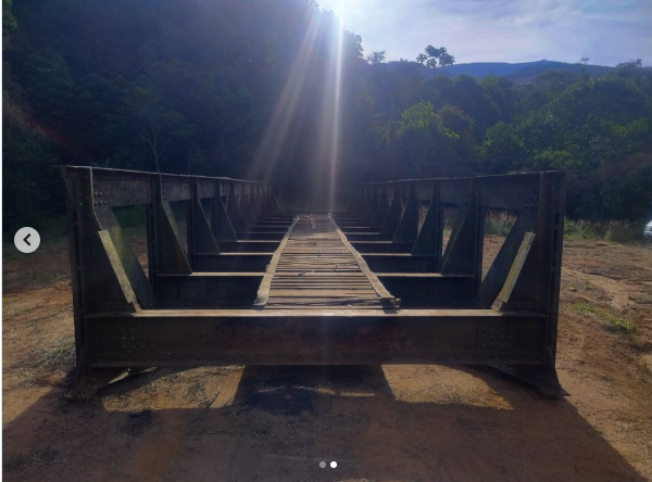 Ponte mede 20 metros de extens&atilde;o
