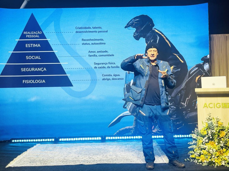 Vantuir Boppre trouxe para o ambiente corporativo as suas experi&ecirc;ncias como viajante de moto pelas Am&eacute;ricas