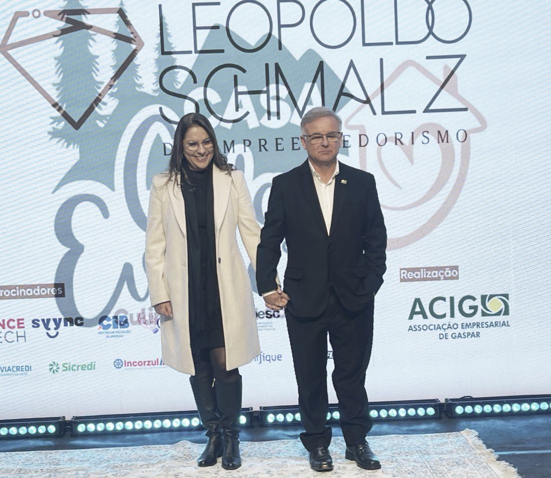 O empres&aacute;rio J&uacute;lio Testoni e a esposa Ana L&uacute;cia