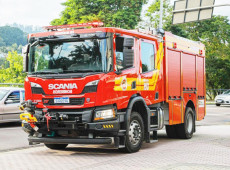Caminh&atilde;o, com modernos equipamentos, refor&ccedil;a a frota do Corpo de Bombeiros Militar de Gaspar
