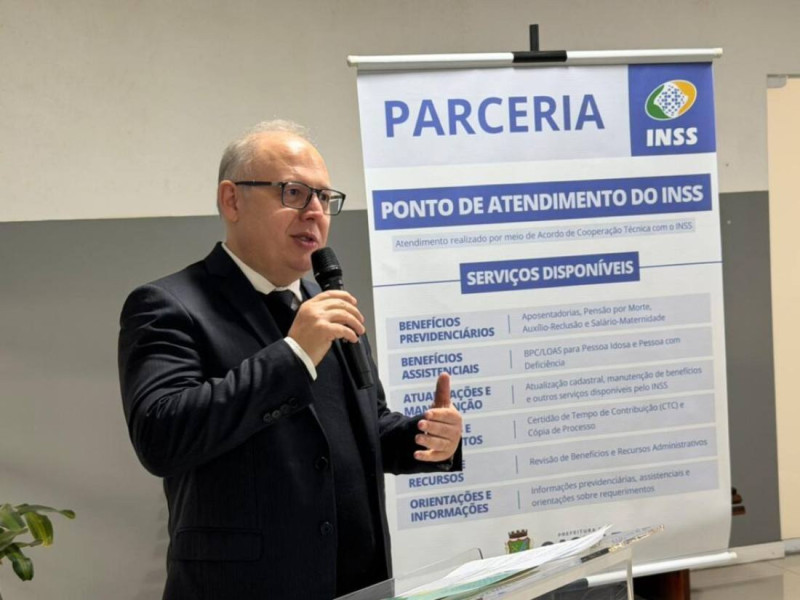Eduardo Mendon&ccedil;a: ""Para n&oacute;s, a vinda desse posto do INSS para a nossa cidade &eacute; uma grande vit&oacute;ria"