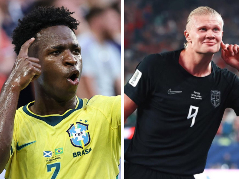 vini Jr. e Haaland v&atilde;o estar em campo no pr&oacute;ximo domingo