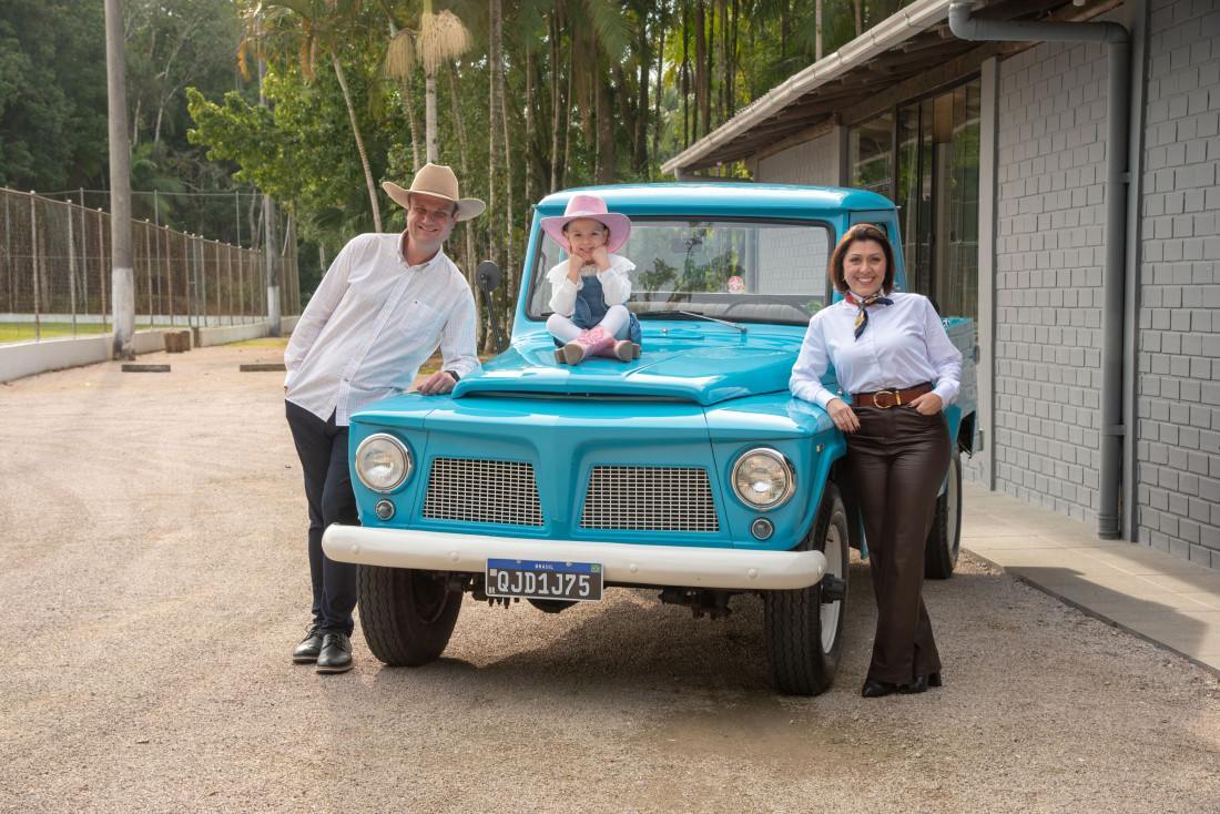 Martina Mondini Krauss, Luiz Hamilton Krauss e Melina Mondini Krauss