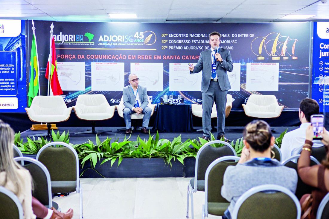 Wlamir Freitas e Bruno Carmargo (foto), da Abralegal, discorreram sobre a publicidade legal