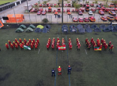 Simulado envolve bombeiros militares de tr&ecirc;s estados do Sul
