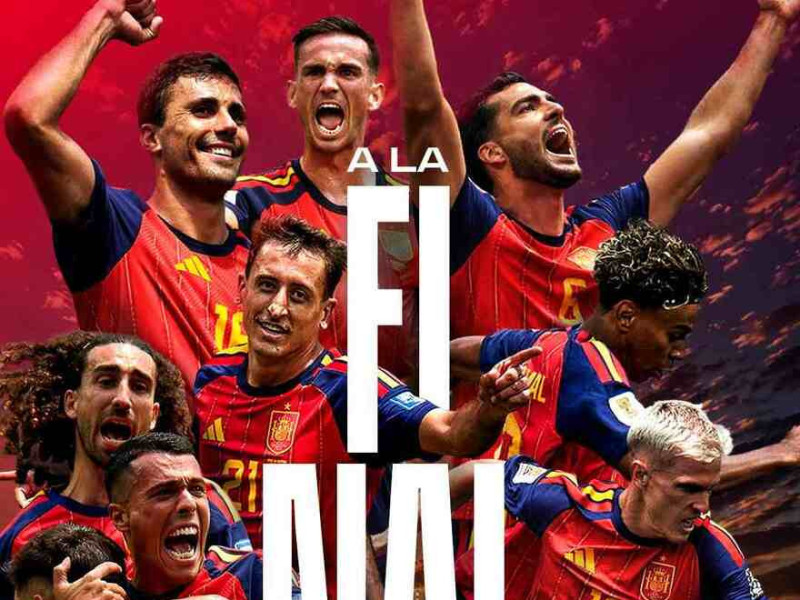 A Sele&ccedil;&atilde;o da Espanha &eacute; a primeira finalista da Copa do Mundo