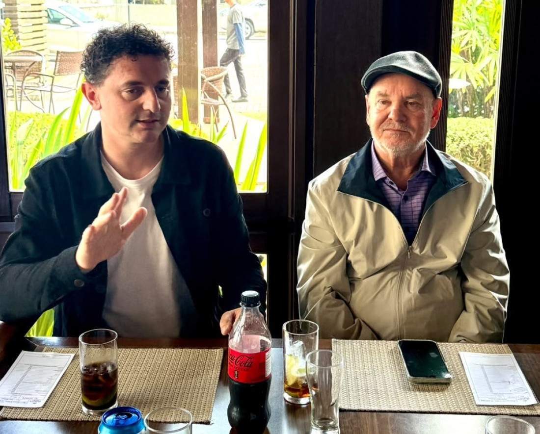 Pezente com o ex-deputado Peninha