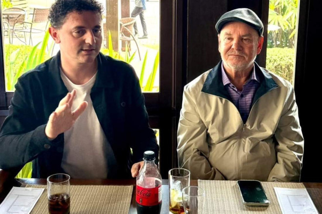 Pezente com o ex-deputado Peninha