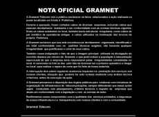 Nota Oficial Gramnet