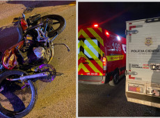 O socorro r&aacute;pido das equipes foi insuficiente para salvar a vida do motociclista
