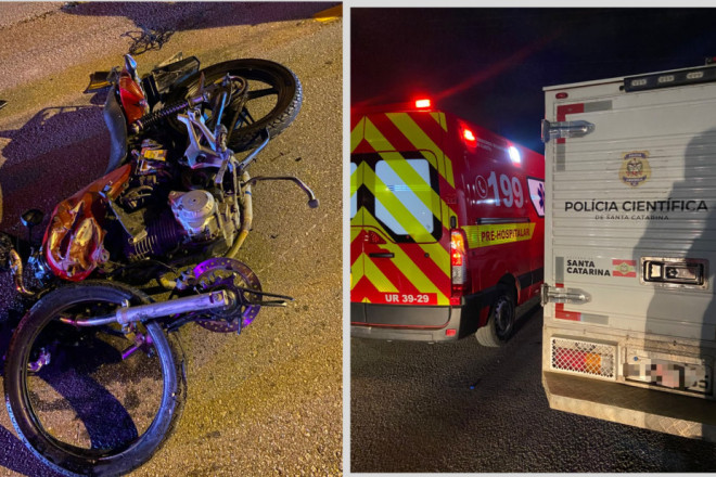 O socorro r&aacute;pido das equipes foi insuficiente para salvar a vida do motociclista