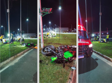 Todos os esfor&ccedil;os das equipes de socorro foram insuficientes para salvar o motociclista