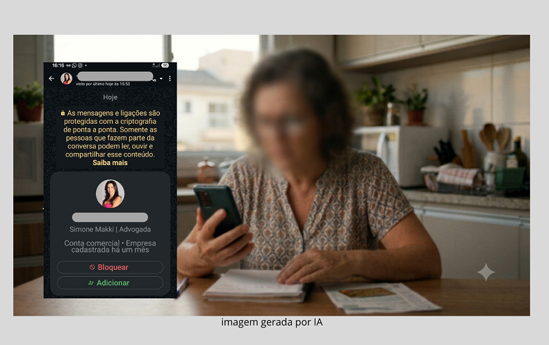 Novo golpe usou a voz da advogada para tornar o contato mais real