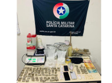 Droga estava escondida no interior da resid&ecirc;ncia