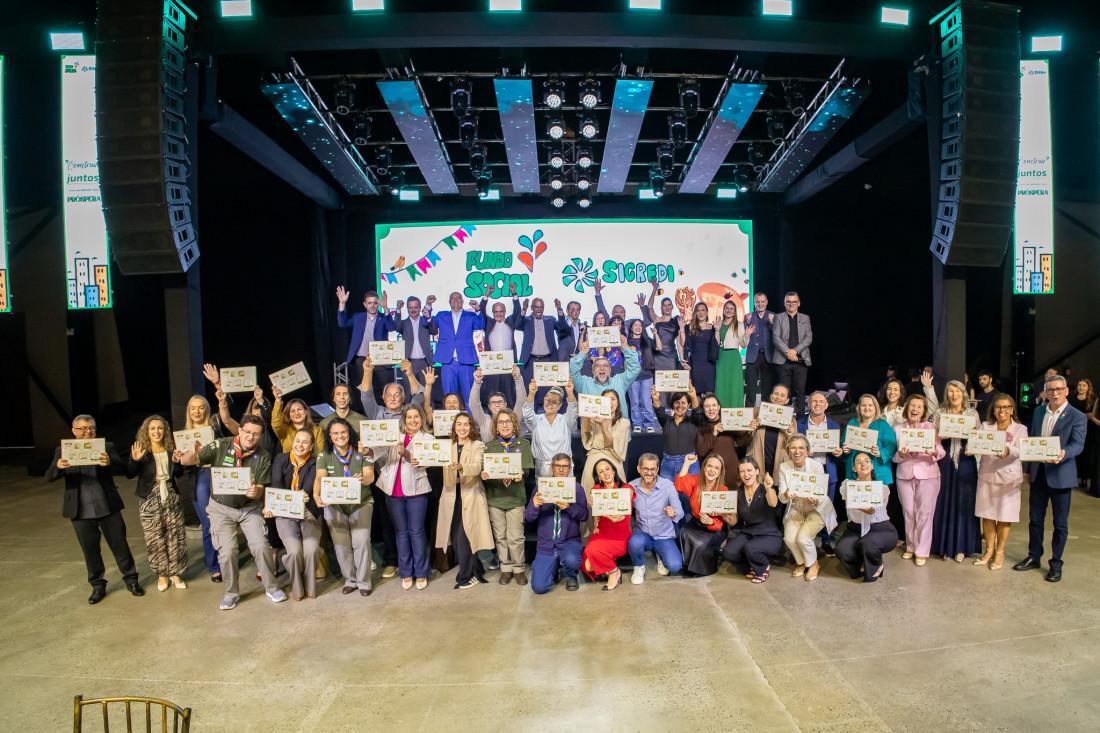 Entidades contempladas com recursos do Fundo Social 2026 do Sicredi