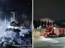 Local atingido pelo fogo ficou completamente destru&iacute;do