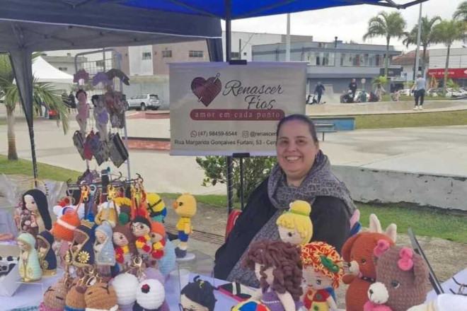 Vera encontrou o artesanato como terapia ap&oacute;s grave doen&ccedil;a