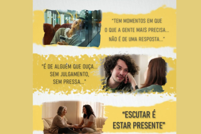 Tema da campanha deste ano do Setembro Amarelo &eacute; "Escutar &eacute; estar presente"