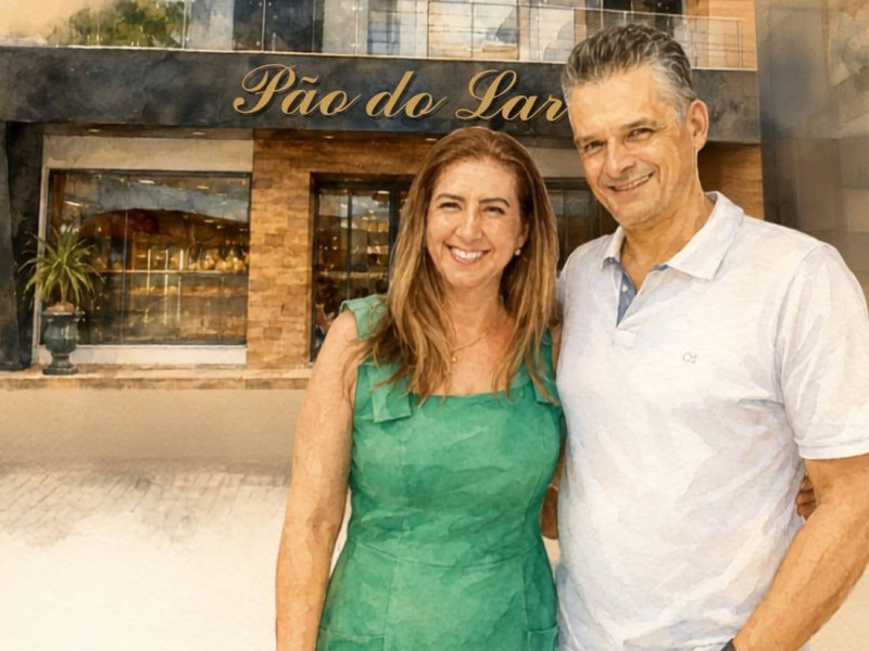 Eliane e Anderson, propriet&aacute;rios da P&atilde;o do Lar
