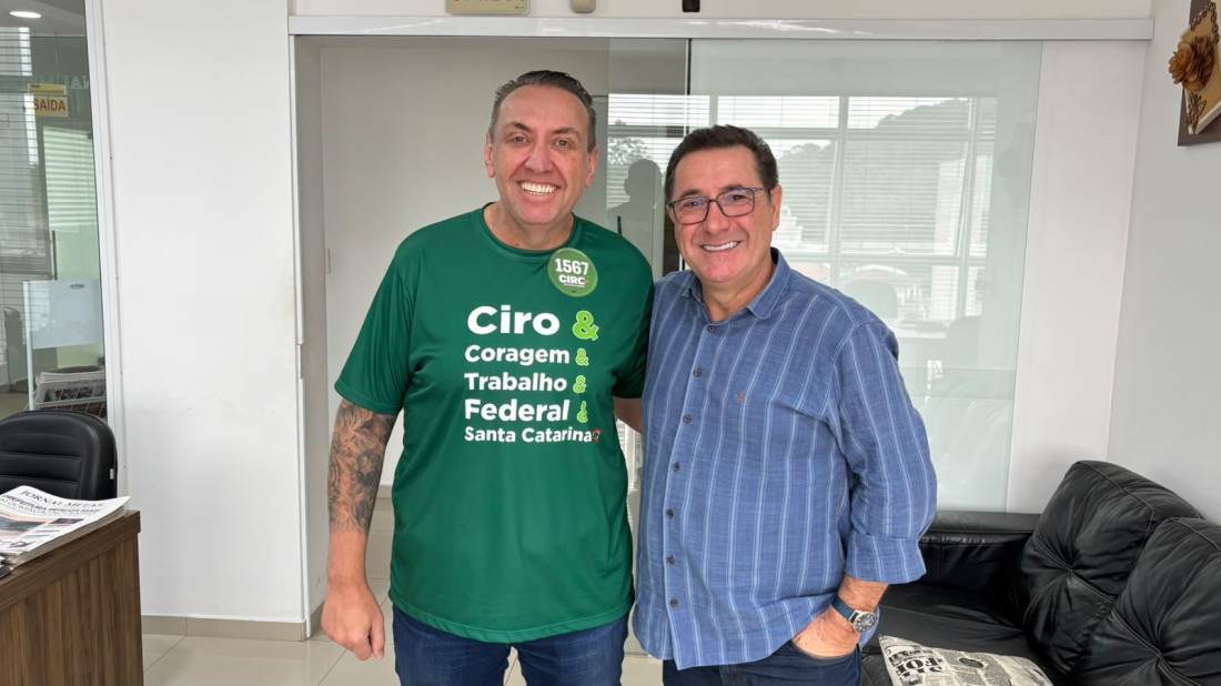 Ciro Quintino, candidato a deputado federal, destaca propostas para ampliar investimentos em saúde e infraestrutura em Gaspar.