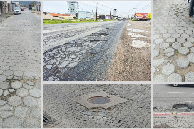 Buracos e desn&iacute;veis nas vias preocupam motorista de aplicativo