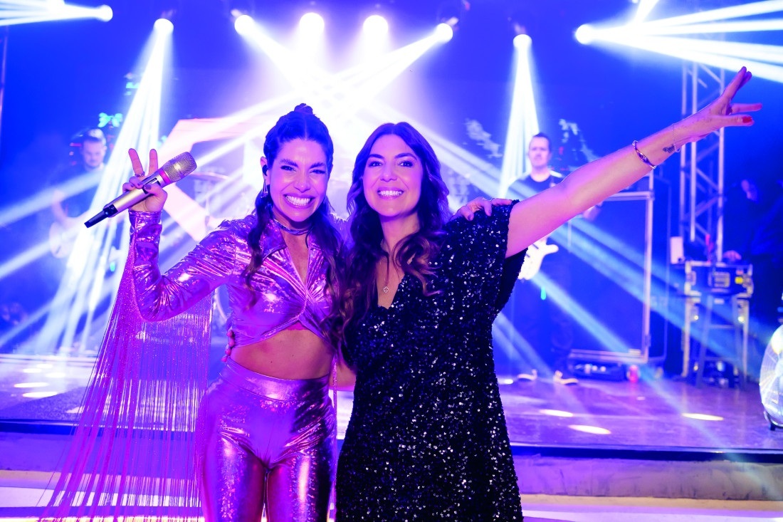 A cantora Luciana Arouca comandou o show da noite