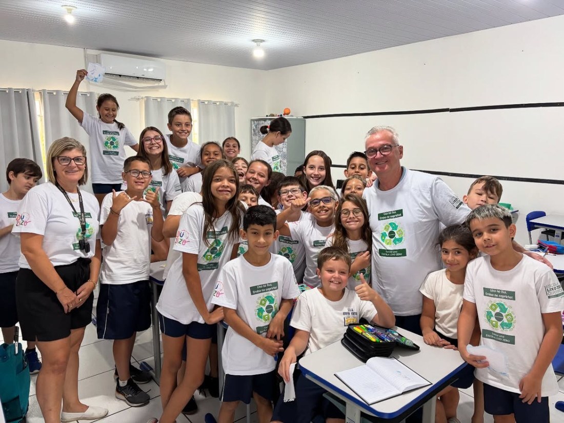 Projeto desenvolvido pela EEB Ervino Venturi está entre os três finalistas da premiação nacional que reconhece iniciativas de sustentabilidade e economia circular