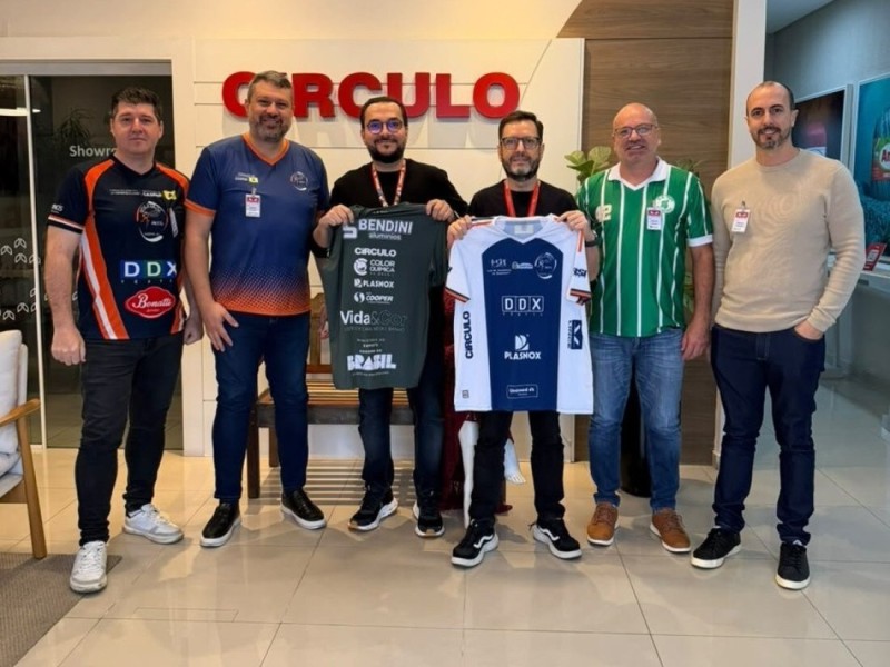 Diretores das empresas do Grupo Lince com Brunno Medeiros