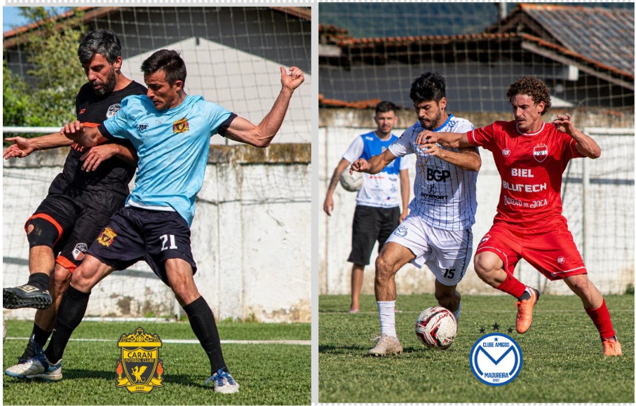 O Madureira (Branco) e Caran (Azul) vão disputar a grande final do Municipal de Futebol Suíço