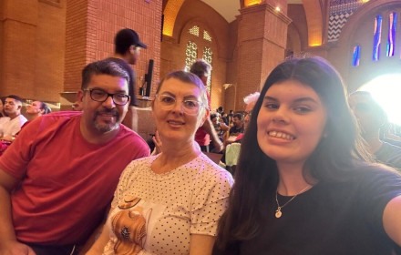 Karla e sua fam&iacute;lia 