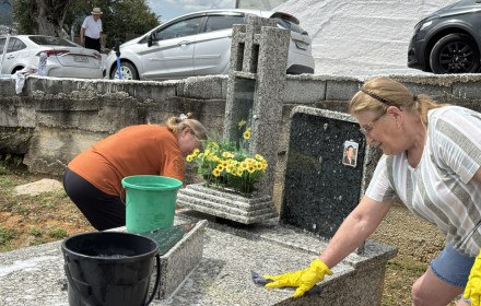 Dalva (&agrave; dir): zelo e cuidado para evitar o aedes aegypti