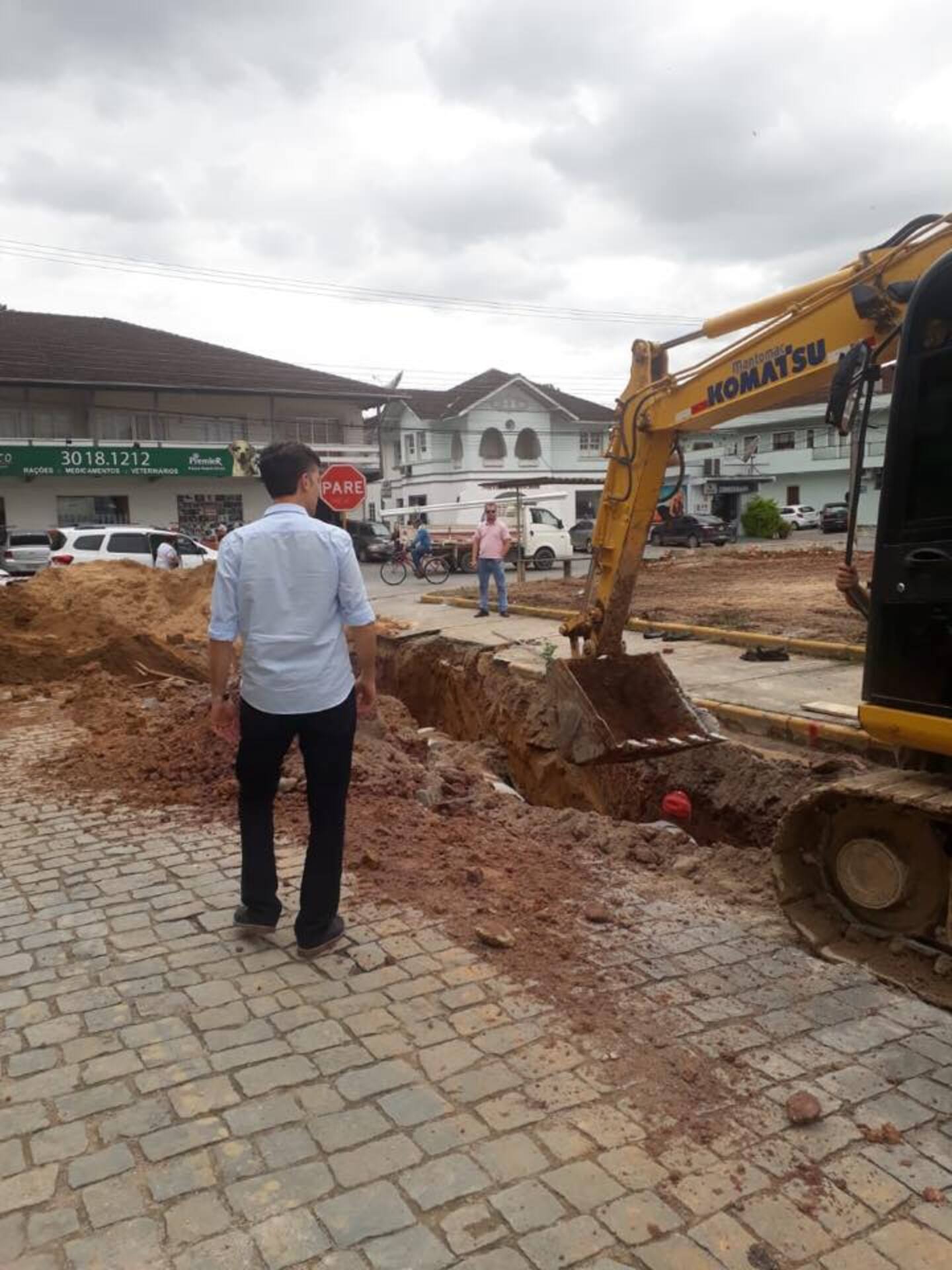 A obra da Rua José Rafael Schmitt está sob suspeita